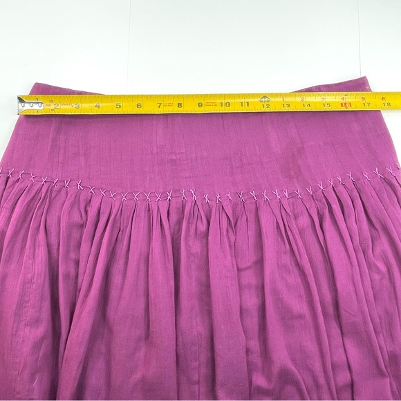LAUREN RALPH LAUREN Womens Light Flowy Purple Magenta Skirt Lined Size 12 Petite - Picture 7 of 8